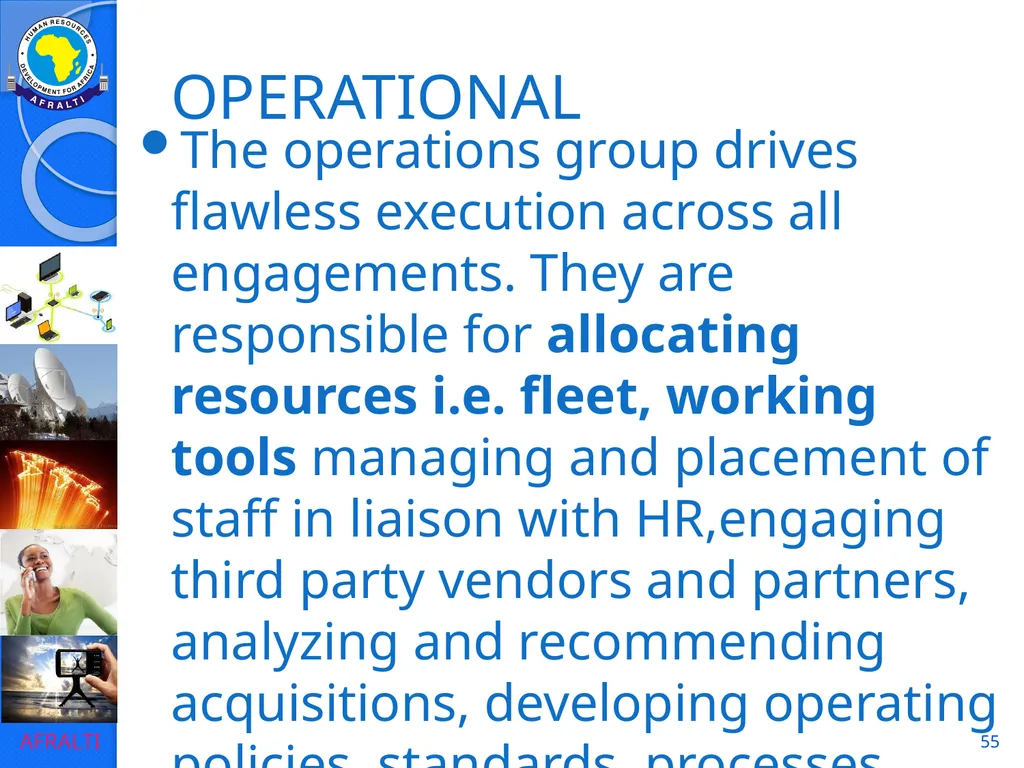1 POSTAL AND COURIER STANDARDS AND OPERATIONS - slide 55 of 81