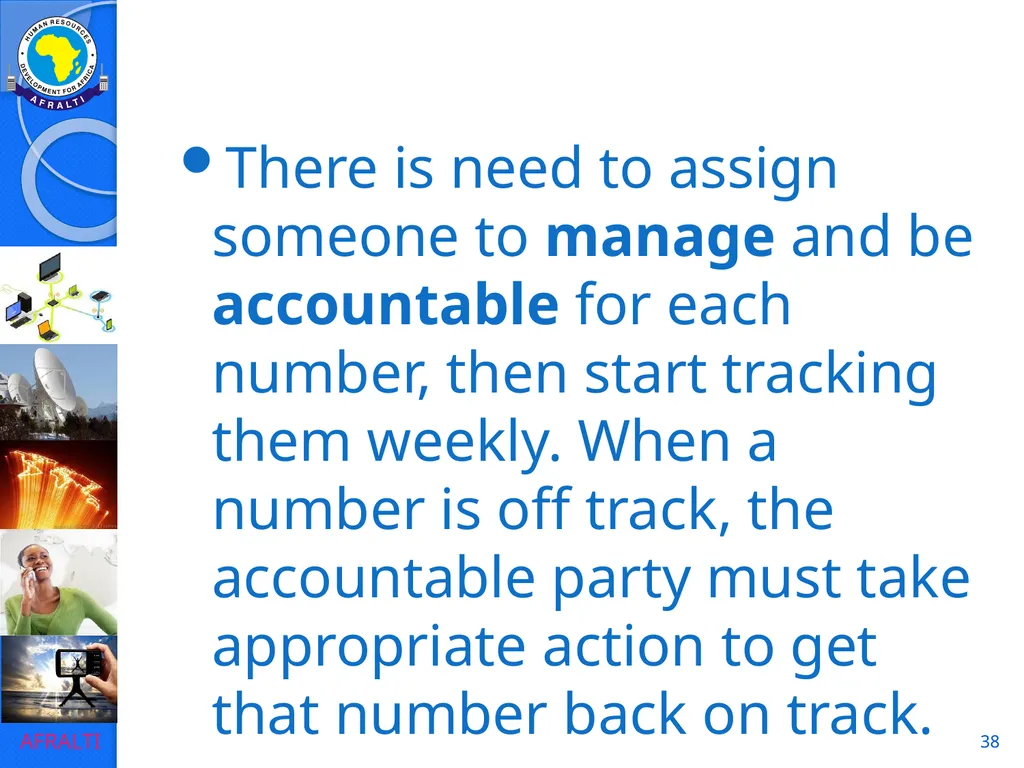 1 POSTAL AND COURIER STANDARDS AND OPERATIONS - slide 38 of 81