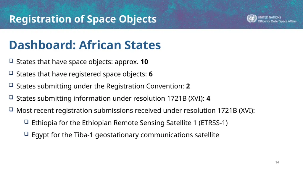 Registration of Space Objects Space Law Conference - slide 14 of 16