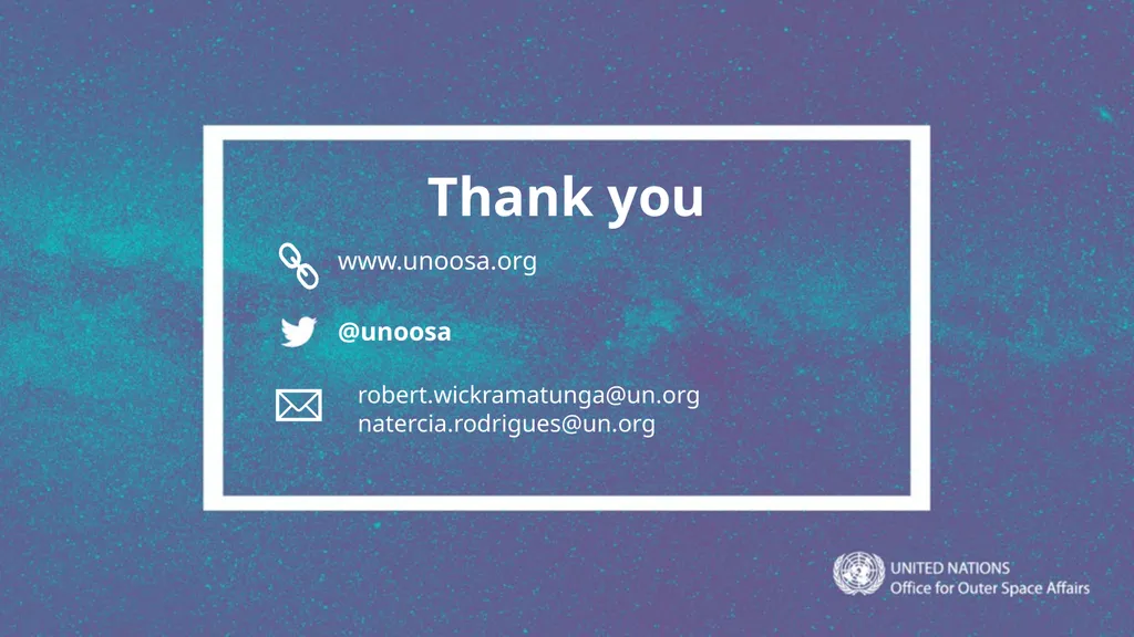 Registration of Space Objects Space Law Conference - slide 16 of 16