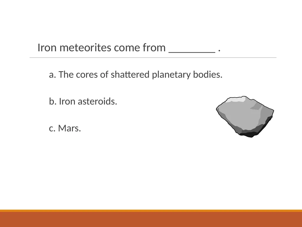 Space Rocks Questions and Answers Do large or - slide 41 of 45