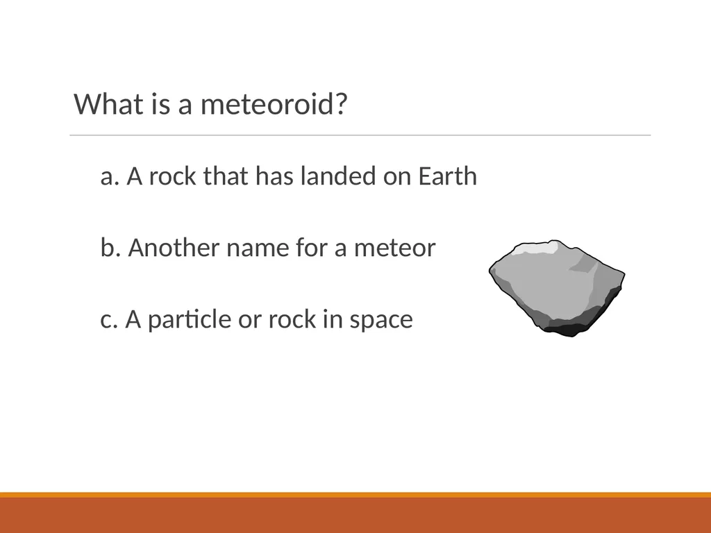 Space Rocks Questions and Answers Do large or - slide 15 of 45