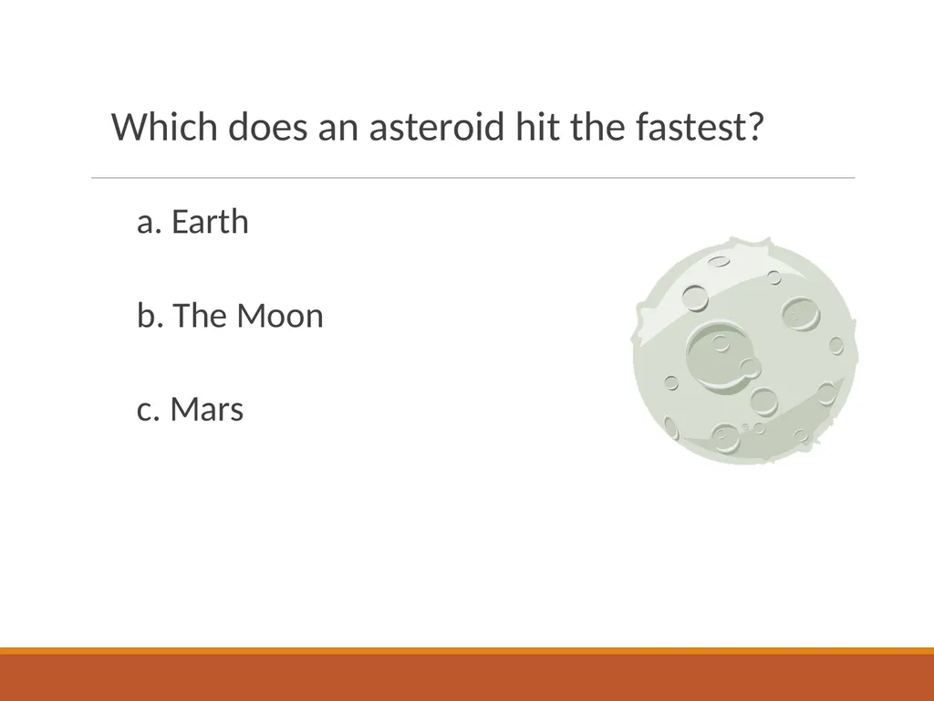 Space Rocks Questions and Answers Do large or - slide 4 of 45