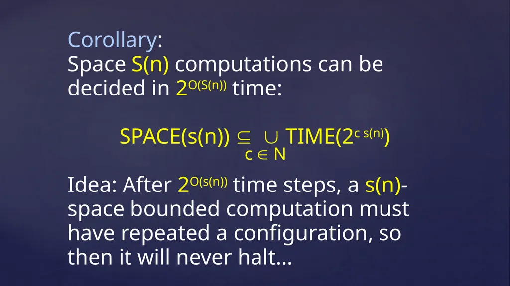 Space Complexity CS 154, Omer Reingold Measuring - slide 7 of 17