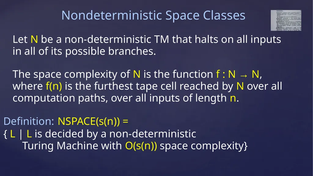 Space Complexity CS 154, Omer Reingold Measuring - slide 14 of 17