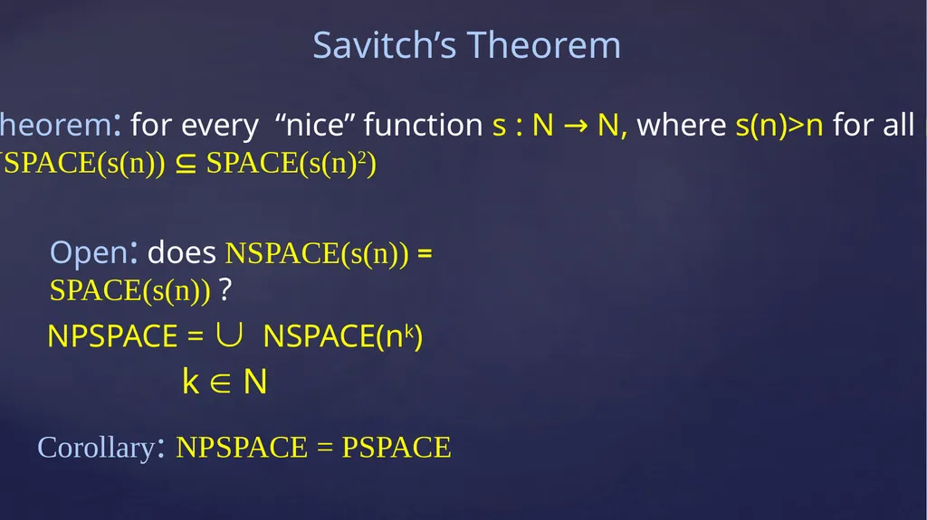 Space Complexity CS 154, Omer Reingold Measuring - slide 15 of 17