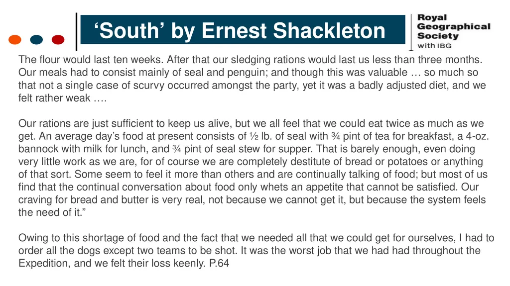 5. Staying Alive Shackleton 100 Endurance 100 - slide 15 of 23