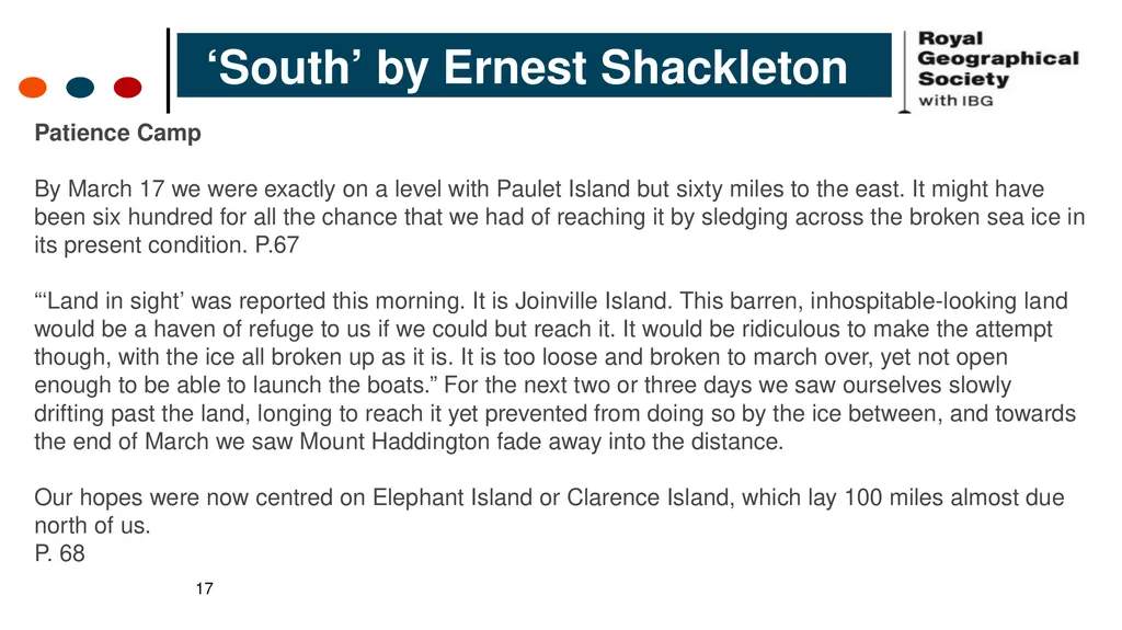 5. Staying Alive Shackleton 100 Endurance 100 - slide 17 of 23