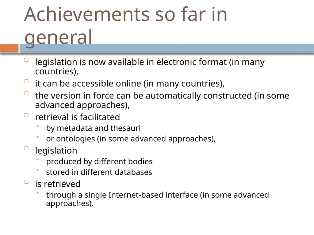 Artificial Intelligence & LAW Legal informatics - slide 30 of 35