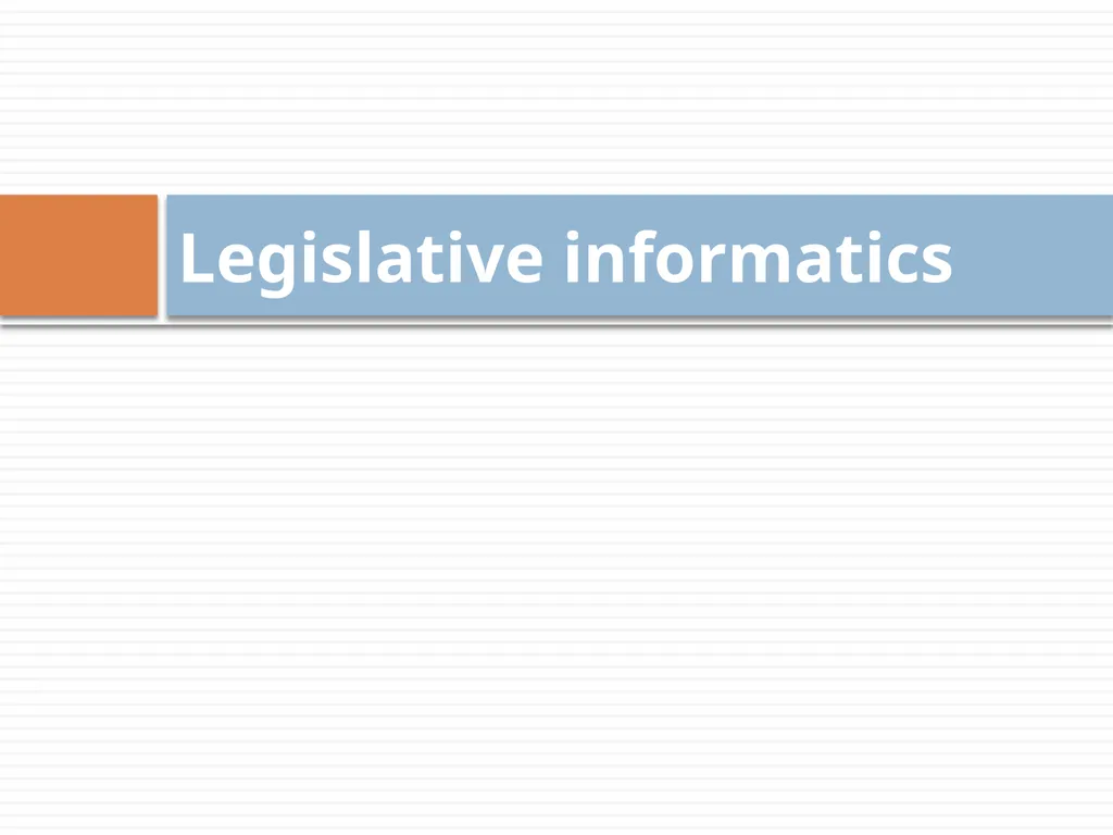 Artificial Intelligence & LAW Legal informatics - slide 26 of 35