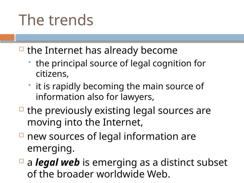 Artificial Intelligence & LAW Legal informatics - slide 18 of 35