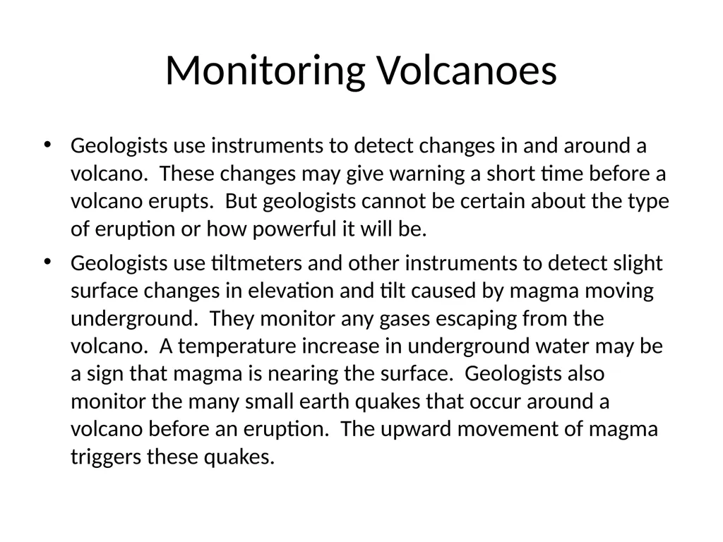 Volcanic Eruptions Key Terms Maga chamber pipe - slide 23 of 24