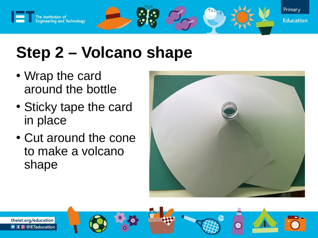 Make an erupting volcano using sodium bicarbonate - slide 3 of 6