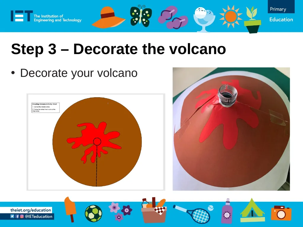 Make an erupting volcano using sodium bicarbonate - slide 4 of 6