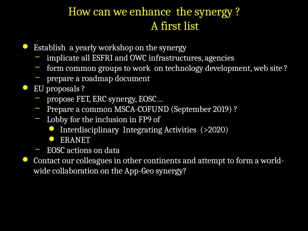 The fast developping synergy between Astroparticle - slide 4 of 4