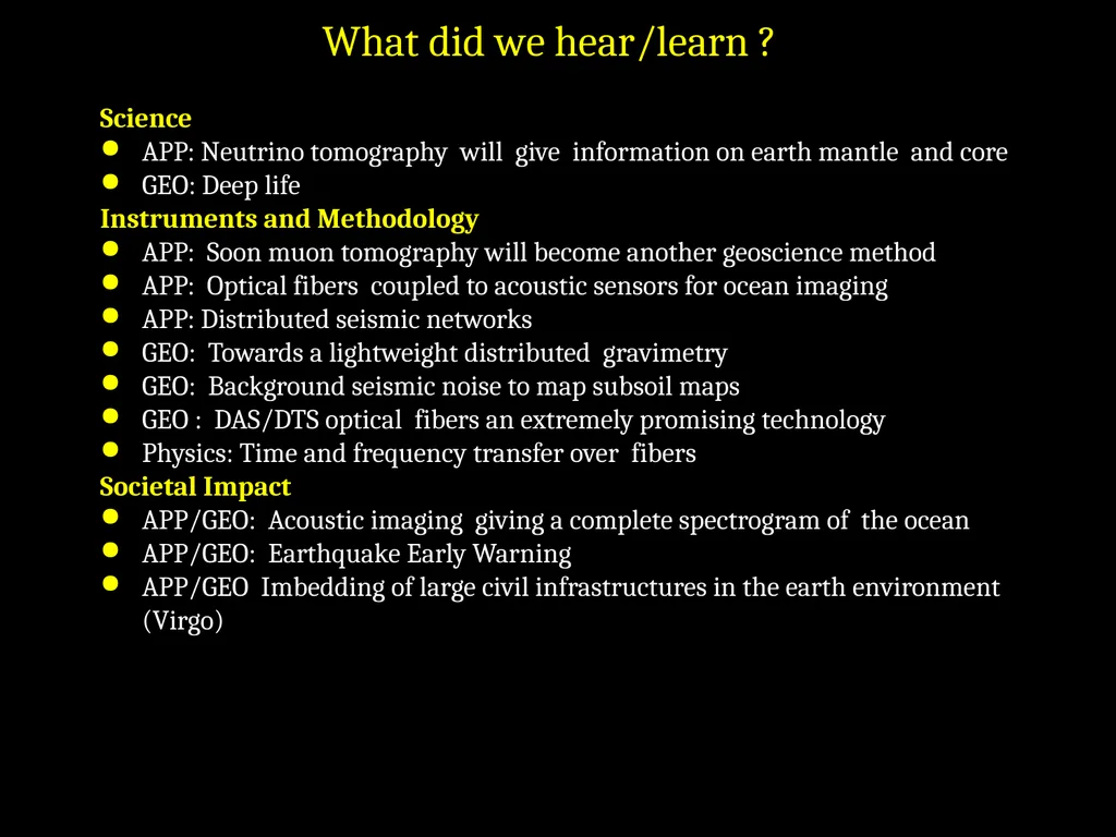 The fast developping synergy between Astroparticle - slide 3 of 4
