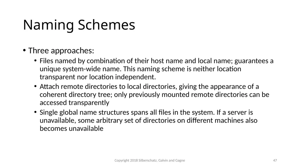CSMC 412 Operating Systems Prof. Ashok K Agrawala - slide 47 of 64