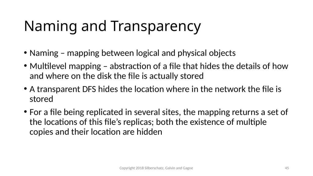 CSMC 412 Operating Systems Prof. Ashok K Agrawala - slide 45 of 64