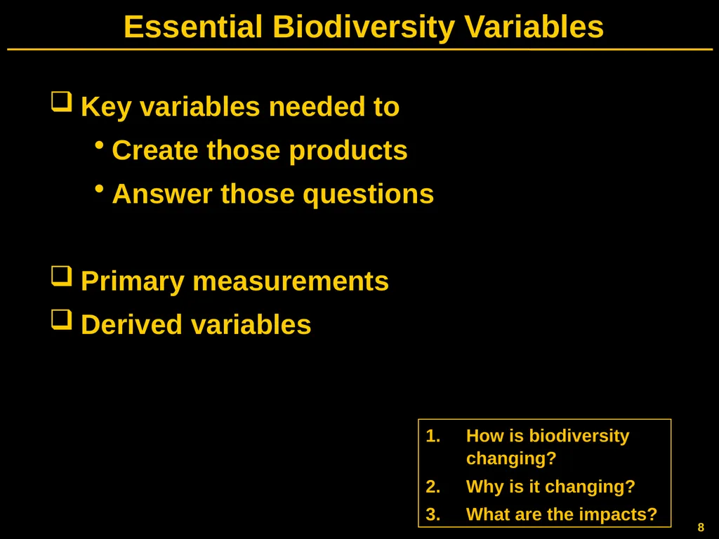 Gary GELLER NASA Ecological Forecasting Program - slide 8 of 17