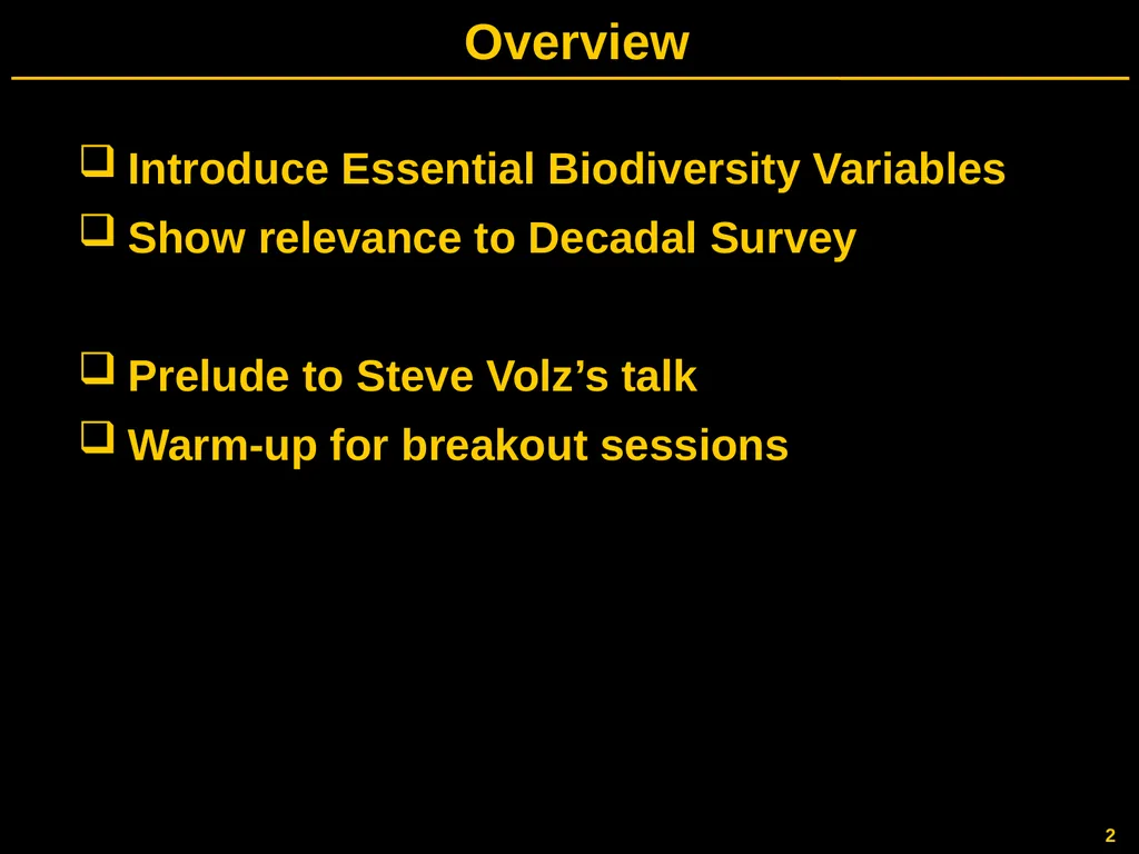 Gary GELLER NASA Ecological Forecasting Program - slide 2 of 17