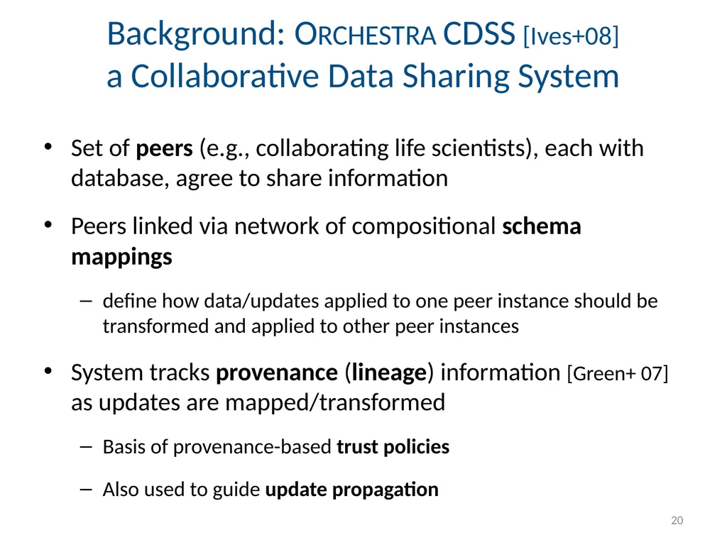 Todd J. Green University of California, Davis - slide 20 of 54