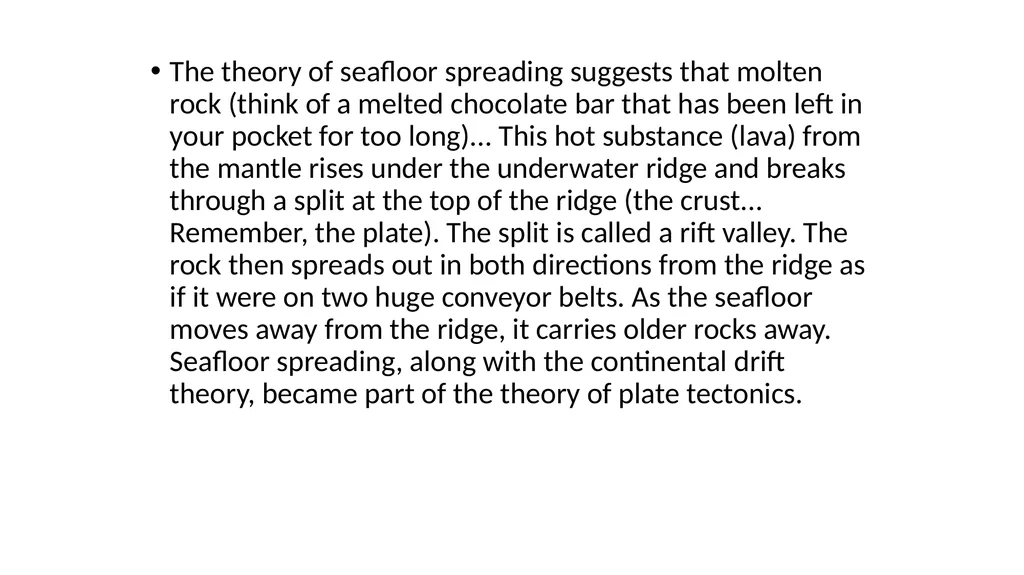 Continental Drift Theory When the tectonic plates - slide 5 of 11