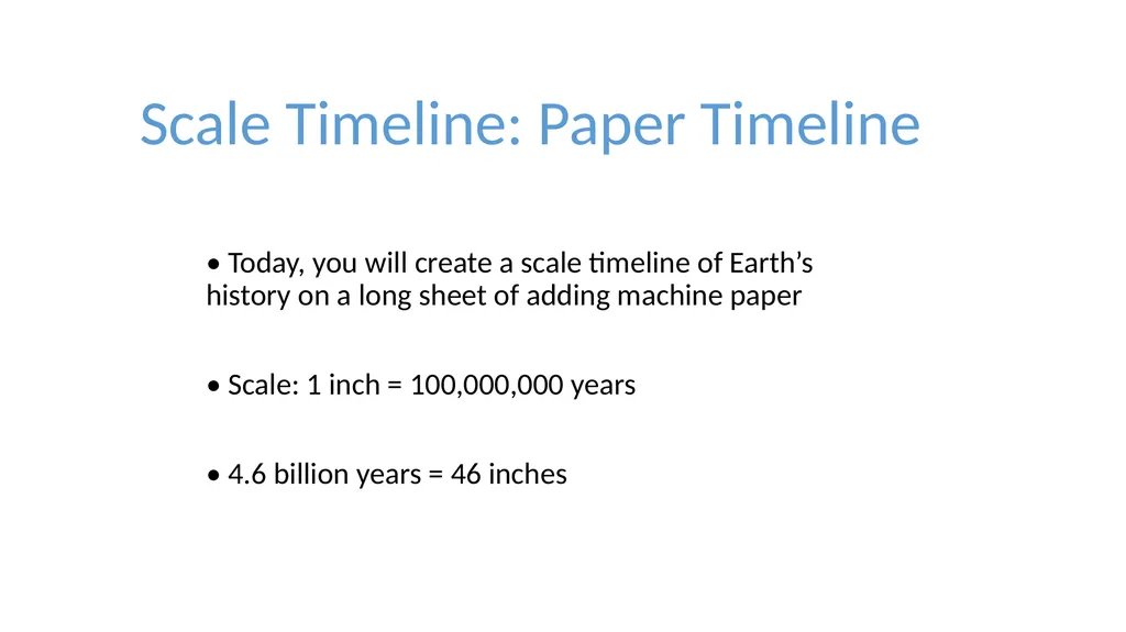 A history of earth The Geological time scales How - slide 8 of 12