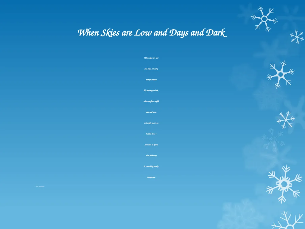 Winter Poems: Similes 01/02/21 Learning Objective - slide 7 of 10