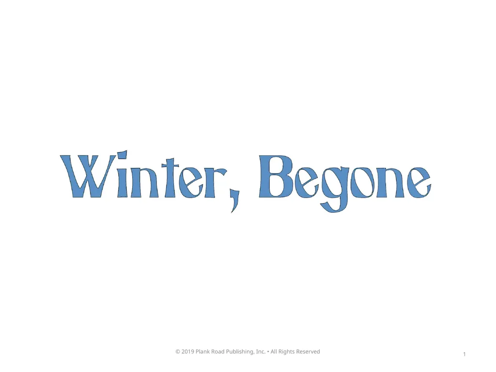 1 2 How could anybody like the winter? How could - slide 1 of 17