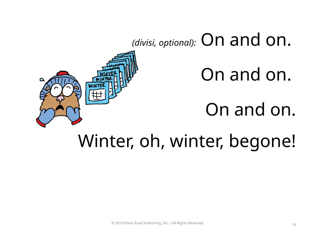 1 2 How could anybody like the winter? How could - slide 16 of 17