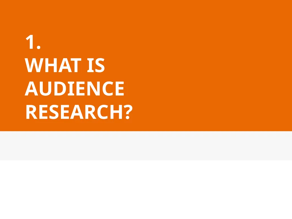 Introduction to Audience research September 12, - slide 2 of 39