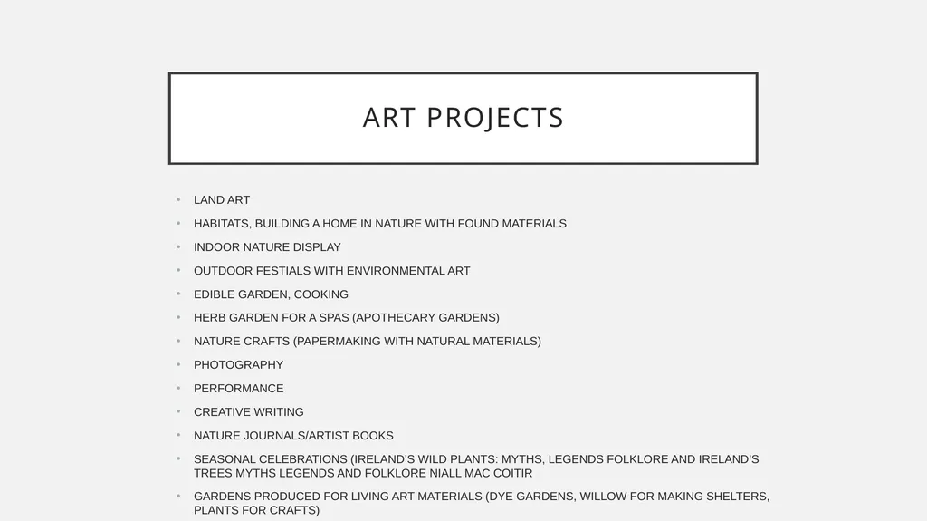 Environmental art therapy The Outdoor studio and - slide 4 of 12