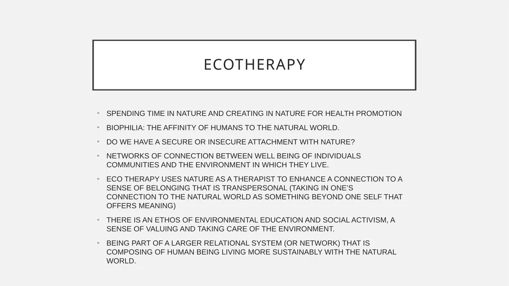 Environmental art therapy The Outdoor studio and - slide 7 of 12