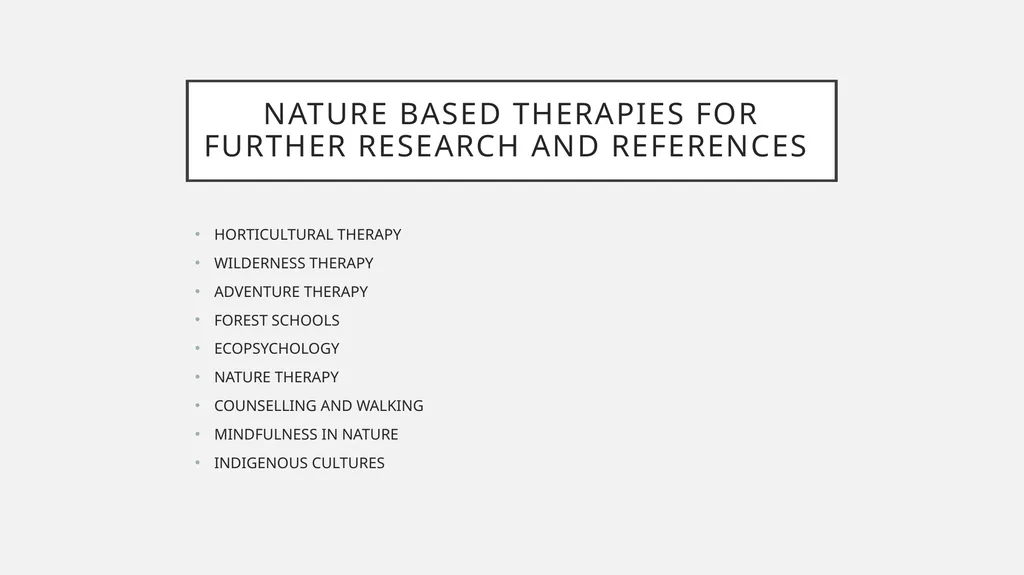 Environmental art therapy The Outdoor studio and - slide 12 of 12