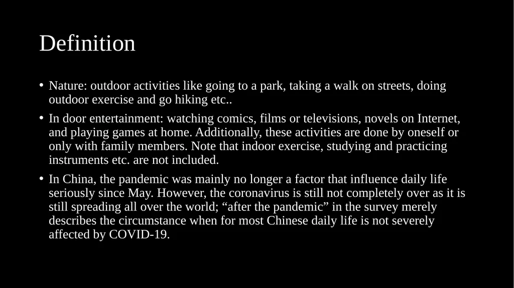 Report: to what extend do pandemic affect Chinese - slide 5 of 19