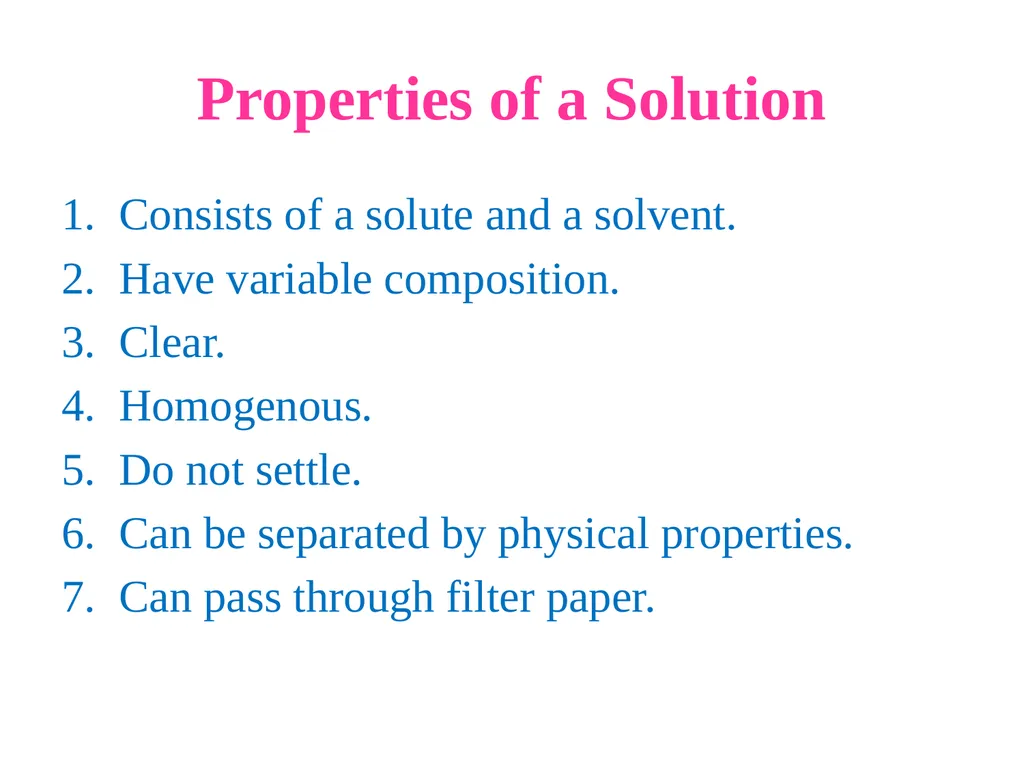 Liquid Mixtures CLS 101: Chemistry for Nursing - slide 7 of 18