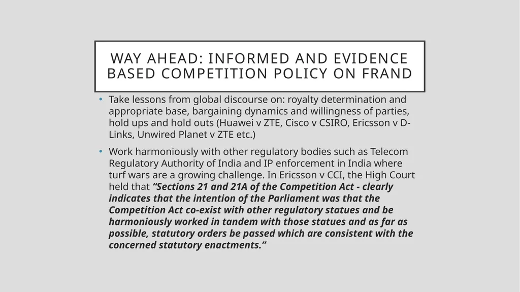 Issues in Indian SEP cases Prof. Avirup Bose - slide 8 of 10