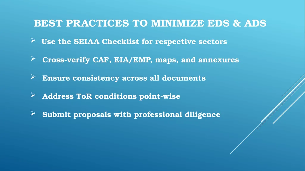 essential details sought (EDS) and Additional - slide 13 of 15