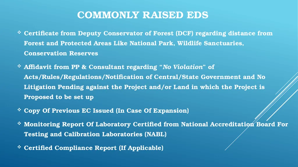 essential details sought (EDS) and Additional - slide 9 of 15