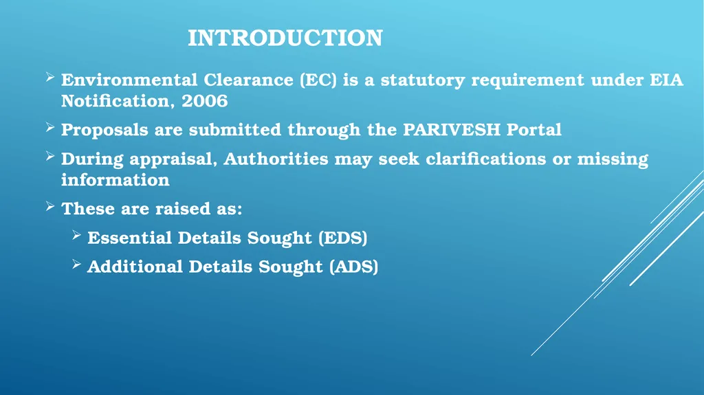 essential details sought (EDS) and Additional - slide 2 of 15