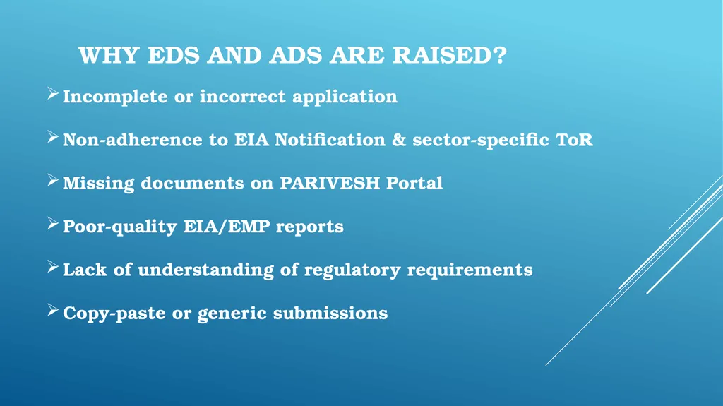 essential details sought (EDS) and Additional - slide 5 of 15