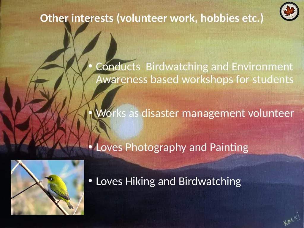 Name: Ghanshyam Pande Affiliation: Central - slide 3 of 7