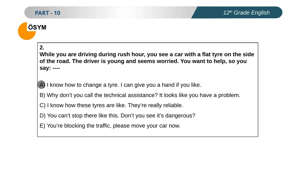 ENGLISH PREPARATION FOR UNIVERSITY ENTRANCE EXAM - slide 3 of 17