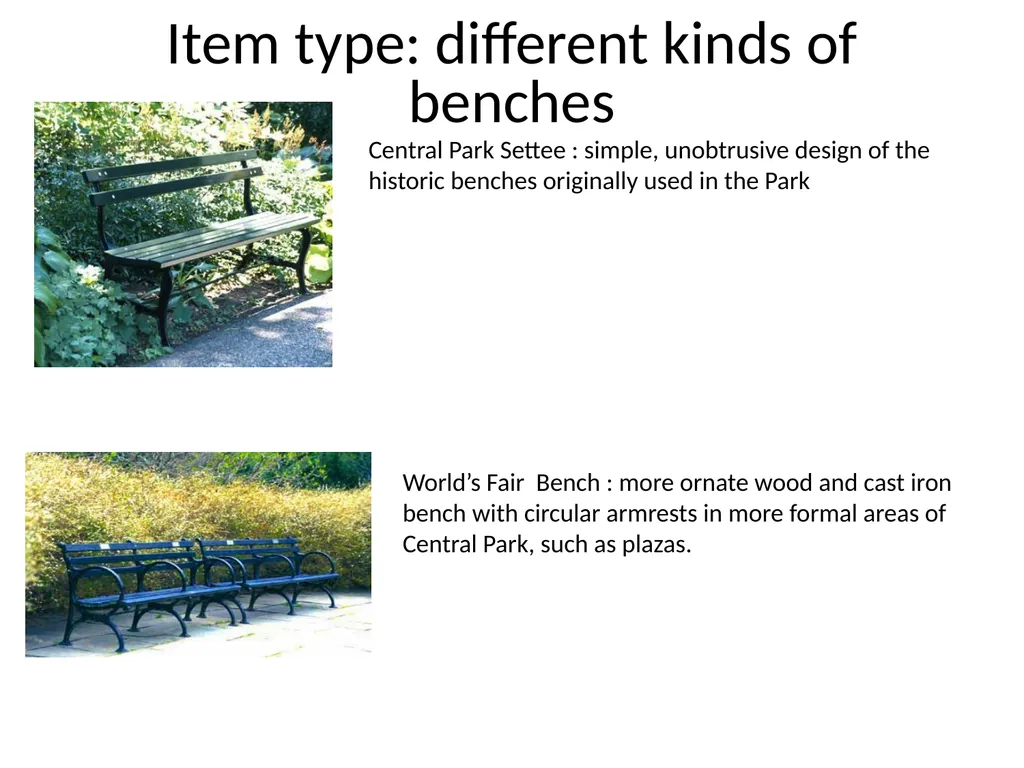 Central Park Benches Adopt-A-Bench Established in - slide 4 of 8
