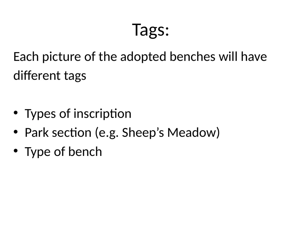 Central Park Benches Adopt-A-Bench Established in - slide 8 of 8