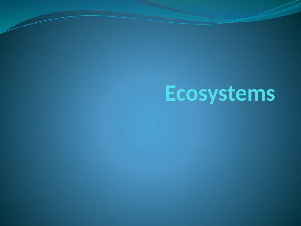 Ecosystems Starter: Key definitions Decomposer - slide 1 of 16