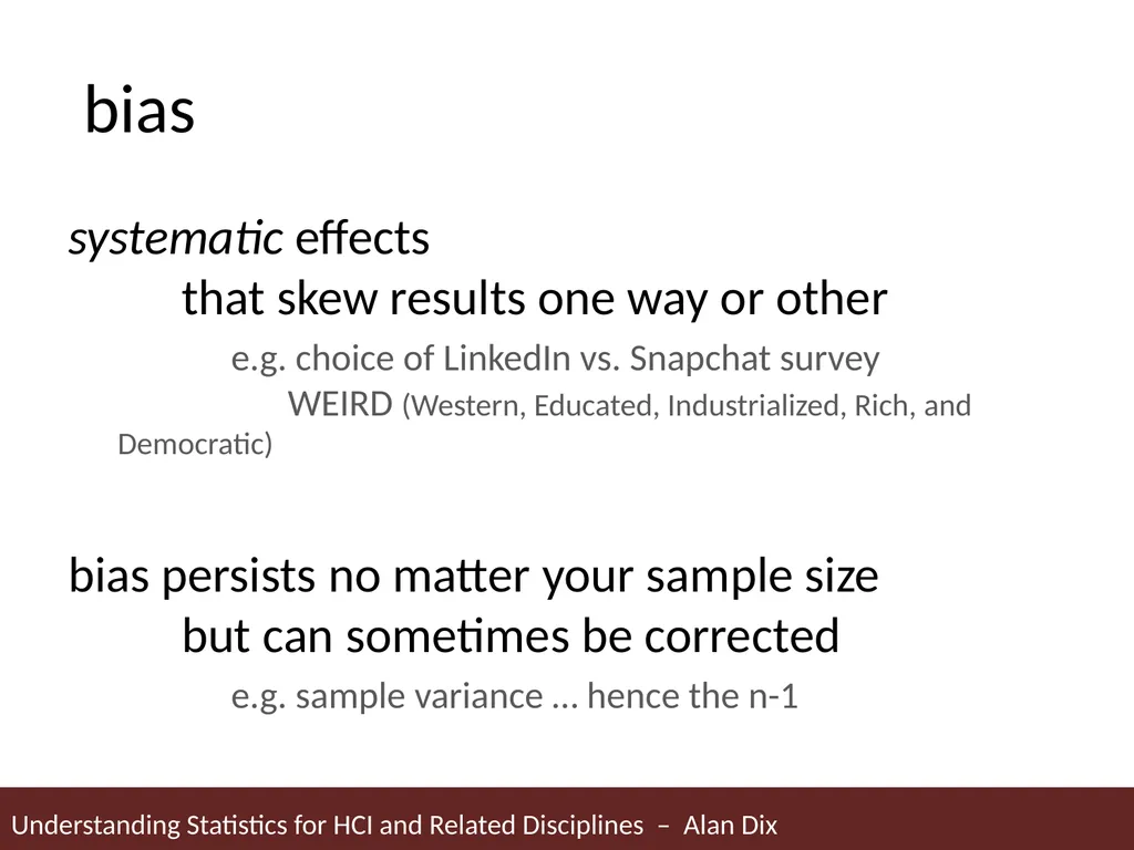 Understanding Statistics for HCI and Related - slide 25 of 61
