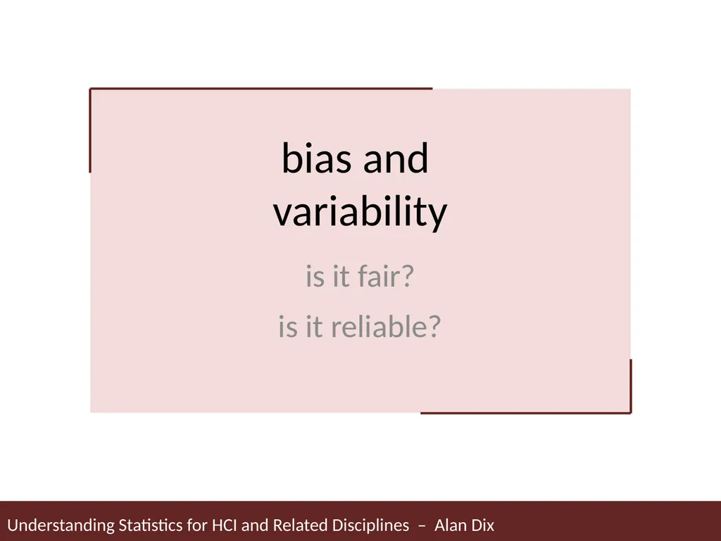 Understanding Statistics for HCI and Related - slide 24 of 61