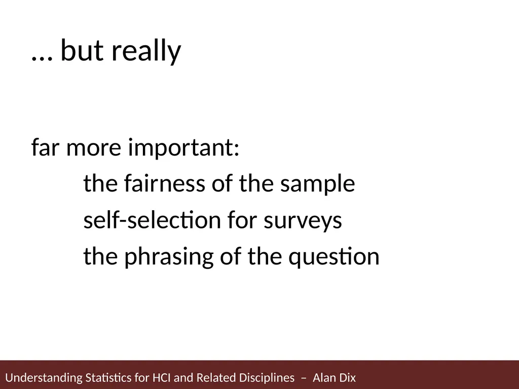 Understanding Statistics for HCI and Related - slide 22 of 61