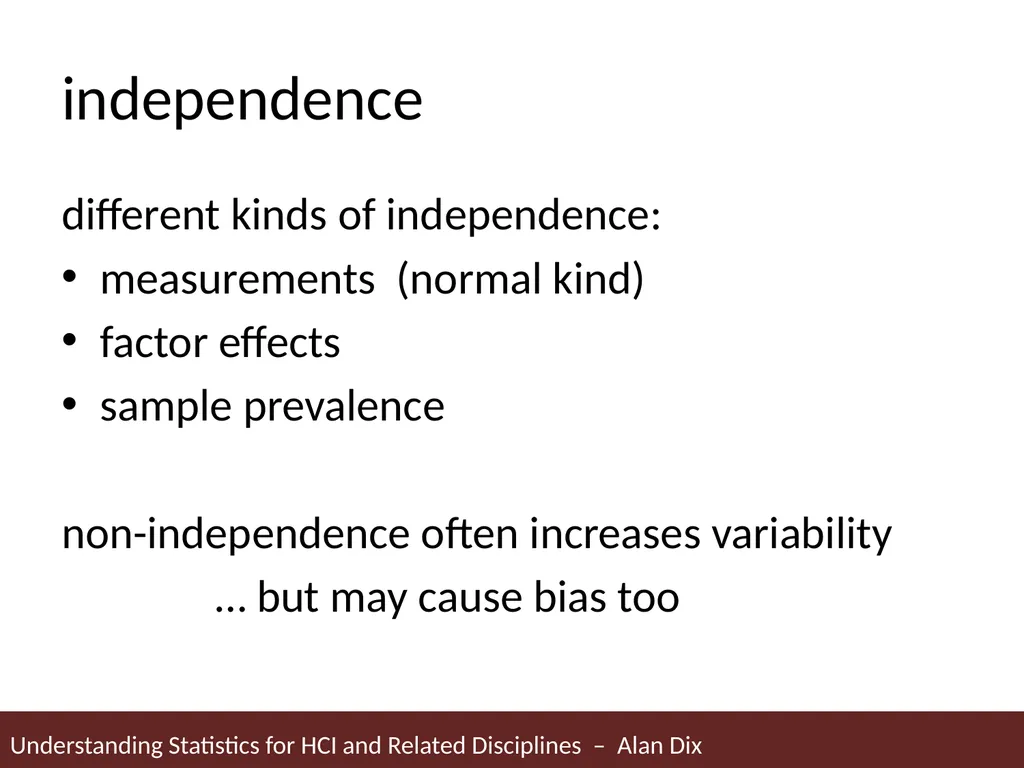 Understanding Statistics for HCI and Related - slide 29 of 61